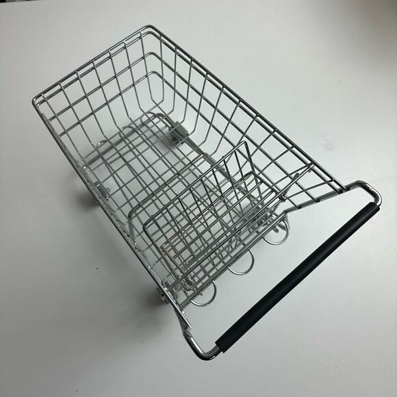 Toy Grocery Cart Old Country Mini Shopping Cart/Buggy for Dolls Metal 10 inch - Picture 4 of 9
